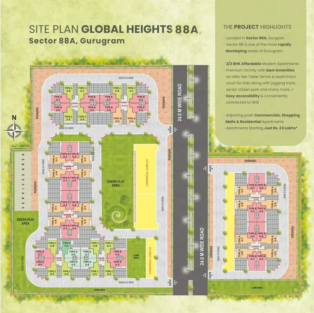 Global Heights 88A Master Site Plan